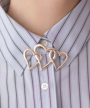  スリーハート ブローチ