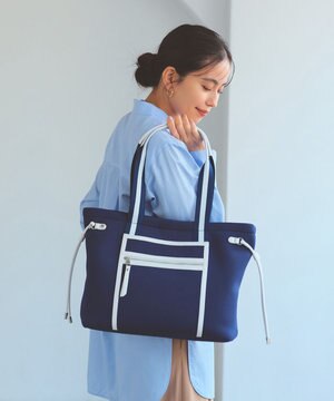  【新色追加】【TREASURE TOPKAPI】ネオプレン フロントポケット 2way トートバッグ