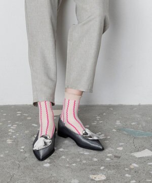  なみなみストライプソックス