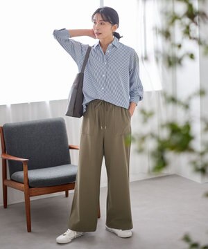  【2WAYストレッチ/ウエストゴム/裏起毛】シークレットウォームベイカーパンツ