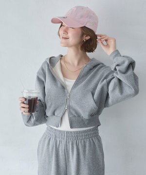 ショートZIPパーカー