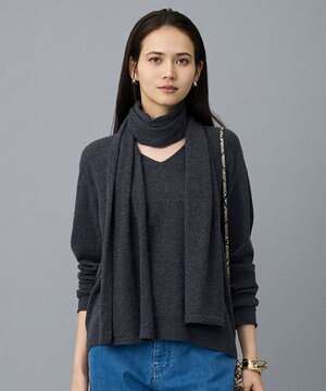  【SHIHOさん着用】ウールハイゲージVネック ニット