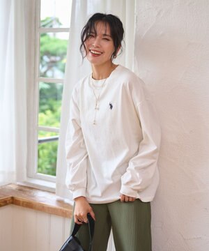 USPOLOだぼそでカラーロンT