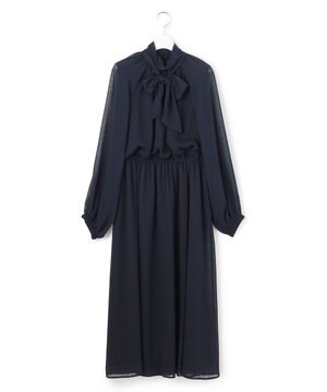  【APPLAUDIR】ドットクレープシフォン ドレス