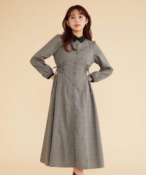 【古畑星夏さん着用】サイドレースアップ ワンピース