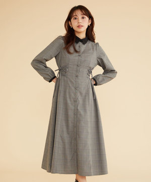 【古畑星夏さん着用】サイドレースアップ ワンピース