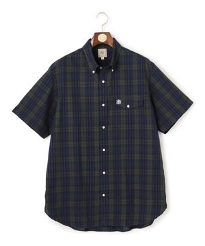 【KING SIZE 】【吸水速乾 / 接触冷感 / 高通気性】Aero Weave クールマックスサッカー チェック シャツ / B.D.
