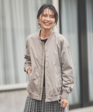 【洗濯機可能/撥水】MA-1 ギャザーブルゾン