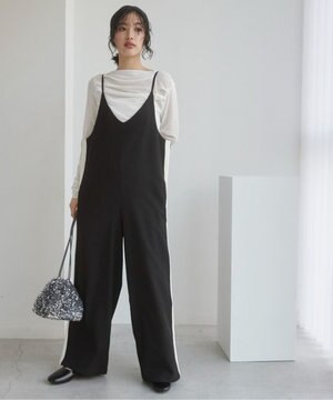  【ANGIE VINTAGE】サイドラインサロペット