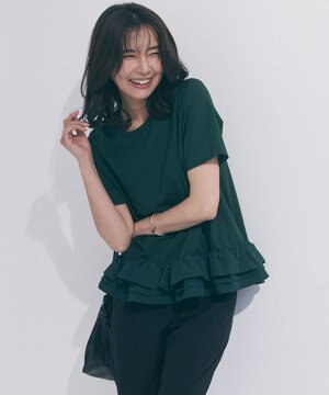  BEAUTY FORM-T フリルヘム Tシャツ