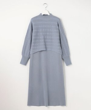 【2SET】ニット ボレロ × ワンピース セット