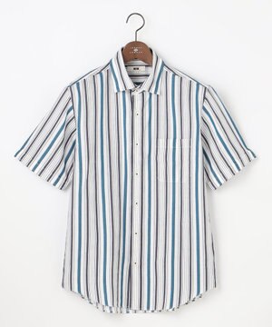  【キングサイズ・サステイナブル・JAPANファブリック】ソアロンストライプ シャツ