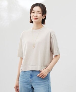 【洗える・抗菌防臭】LUREX ラメ ニットT