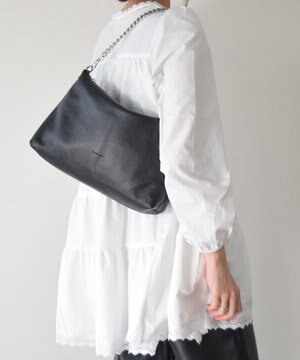  【RIPANI】チェーンハンドルレザーバッグ