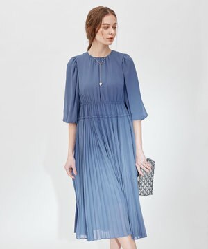  【APPLAUDIR】シフォンジョーゼット ドレス