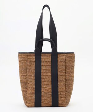  【2WAY】ハンドルラフィア トートバッグ