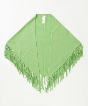  【洗える】ソフトウールハイゲージフリンジ ストール