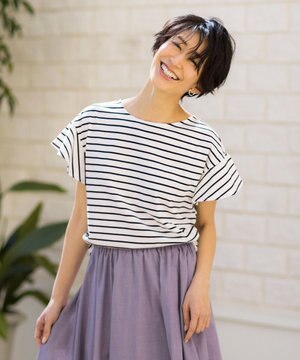 【UVケア・接触冷感】フレアTブラウス Tシャツ