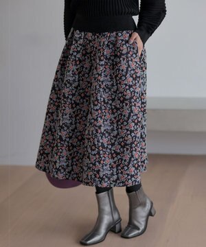  【加藤ローサさん着用】フラワージャカード スカート