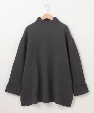 エステルニットハイネックプルオーバー