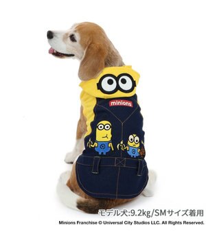  ミニオン オーバーオール風 パーカー 中型犬