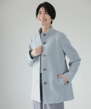  ショートビーバー ボトルネック コート