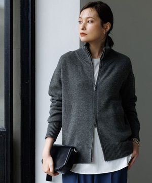 【新色追加】ソフトカシミヤミックス ニットトラックジャケット