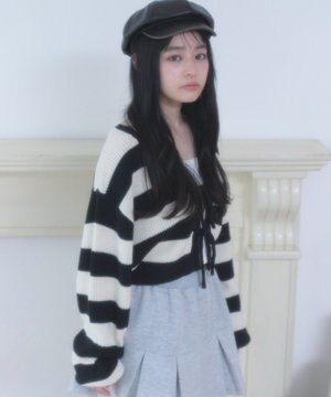  リボンカーディガン