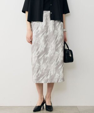  【先行予約】FluidBackSatin ナロースカート