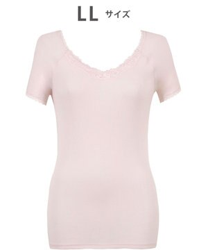  インナー　【綿100％ シャリ感タイプ】　身生地部綿100％　ひんやりタッチ　３分袖　ウイング／ワコール　EL6361