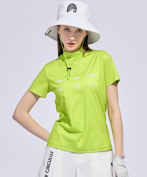  【WOMEN】メッシュコンビ モックネック  ゴルフウェア レディース