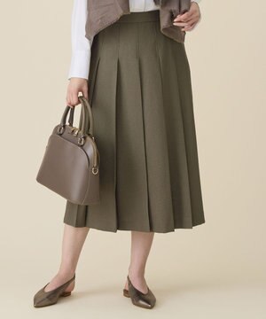  【セットアップ対応】リネンライクシンセティックタック スカート