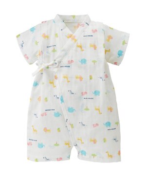  【ミキハウス】【50-80cm】甚平オール