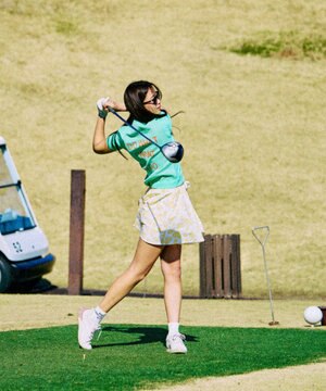  【ペチパンツ付】【WOMEN】アニマルドットフレアスカート ゴルフウェア レディース