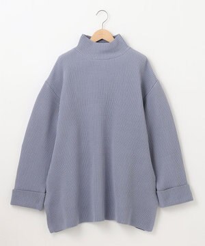 エステルニットハイネックプルオーバー