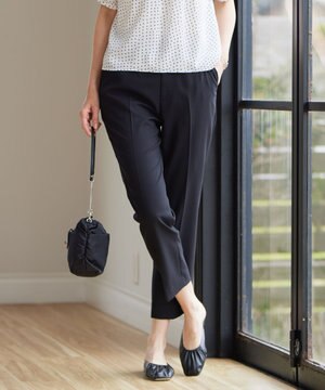  【洗える】トロストレッチ テーパード パンツ