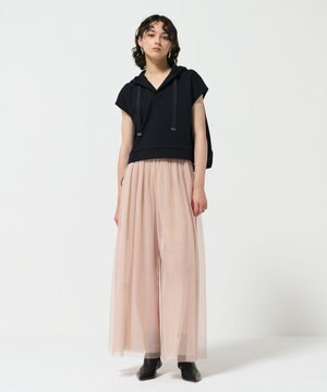  チュールレイヤードパンツ