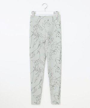  【SEESET】ラインフラワーレギンス