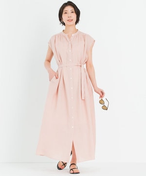 【一部店舗限定】LIBECO シャツ ワンピース