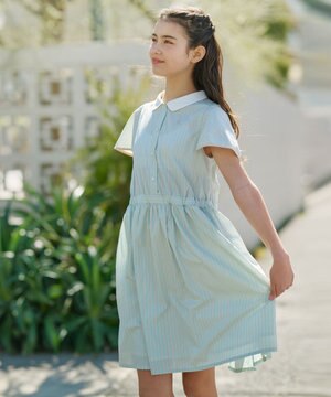  【150-160㎝】サマーストライプ ワンピース