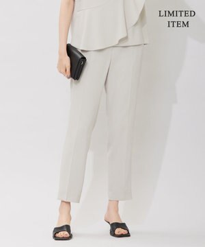  【WEB限定・洗える】BackSatinGeorgette ドロストパンツ