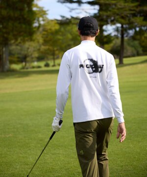 【吸水速乾 / UV遮蔽率99.9% UVカット / ストレッチ】【MEN】アニマルグラフィックロングスリーブモックT ゴルフ