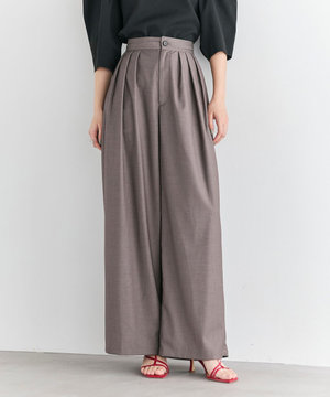 【洗濯機可/しわになりにくい】ベリーワイドパンツ