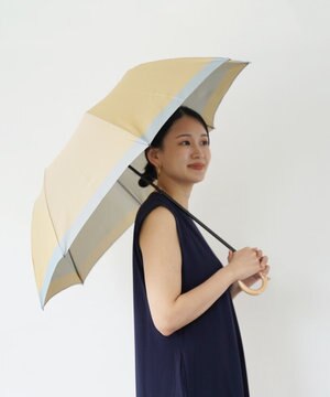  SCENE グログランシャンブレー ベージュ 折りたたみ傘