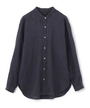  FRENCH LINEN OX BAND COLLAR SHIRT
