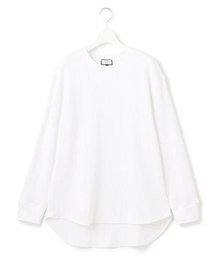  【WOMEN】サーマルラウンドヘム ロングスリーブTシャツ