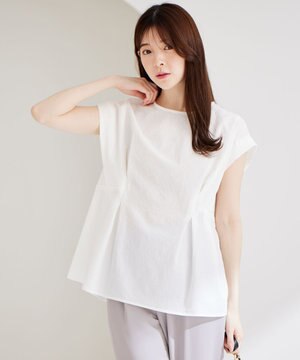  【洗える】カラミタンブラータック ブラウス