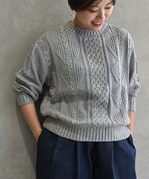 ALLEGREZZADONNAセーターカーディガン　絹100％　ニット綿100％ ALLEGREZZADONNAセーターカーディガン 絹100％ ニット綿100