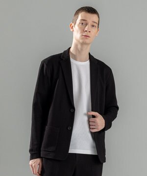 【オリジナル素材/シワになりにくい】ライトタックジャージー パッチポケット ジャケット