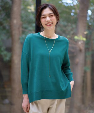  ゆるチュニックニット